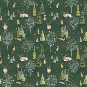 Santa's Tree Farm Woodland Forest Yardage