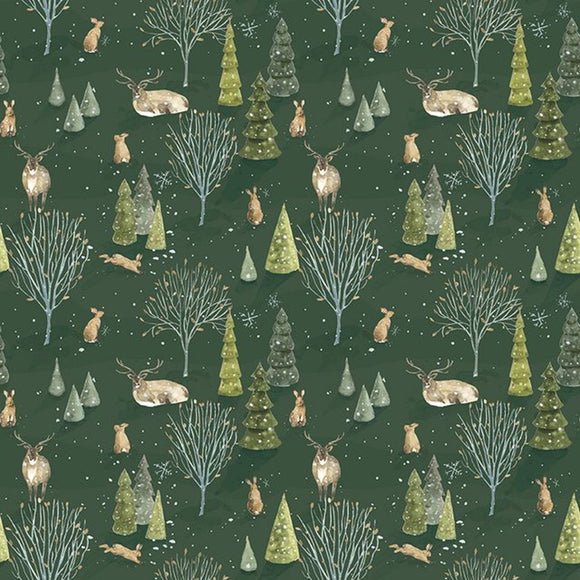 Santa's Tree Farm Woodland Forest Yardage