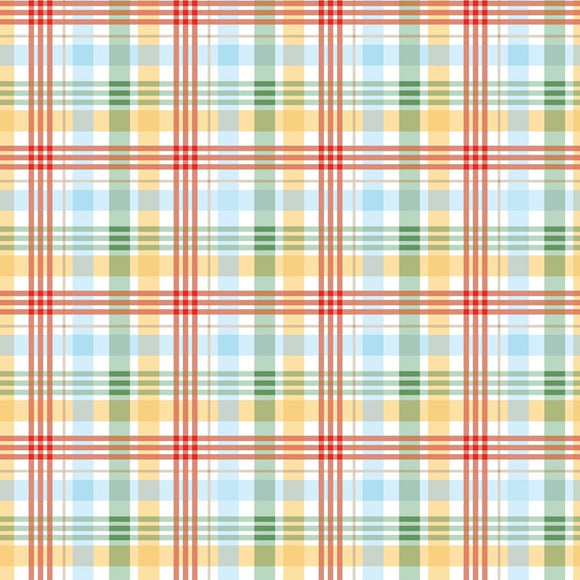 Winnie the Pooh Plaid Multi Yardage