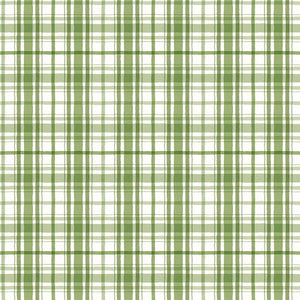 Santa's Tree Farm Plaid Green Yardage