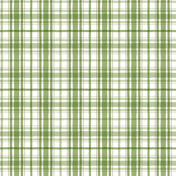 Santa's Tree Farm Plaid Green Yardage