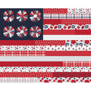Riley Blake Designs American Beauty Flag Panel - 36" x 43 1/2"