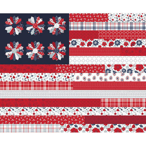 Riley Blake Designs American Beauty Flag Panel - 36