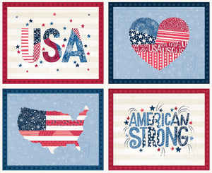 P & B Textiles Americana Panel 36"x44"