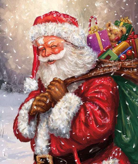 More Christmas Wishes Santa's Bag Panel 35.5