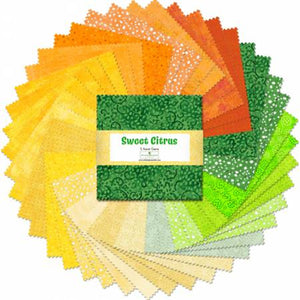 Wilmington Prints 5" Squares Sweet Citrus, 42pcs