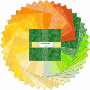 Wilmington Prints Sweet Citrus 10" Squares 42pcs