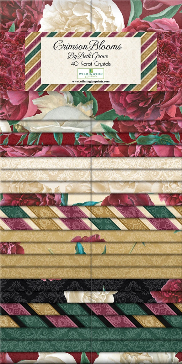Crimson Blooms 2.5inch Strips 40pcs