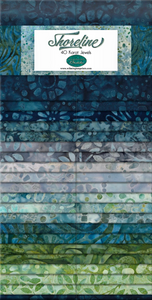 2.5" Strips Shoreline Batik 40pcs