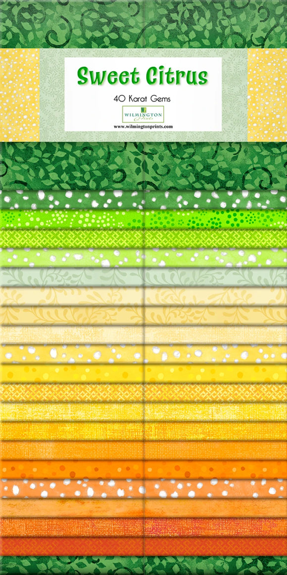 Wilmington Prints Sweet Citrus, 2-1/2in Strips 40pcs