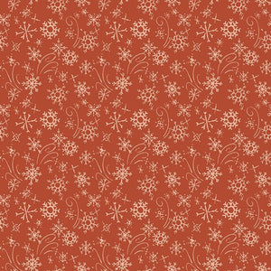 Santa's Tree Farm Snowflakes Rudolph Yardage
