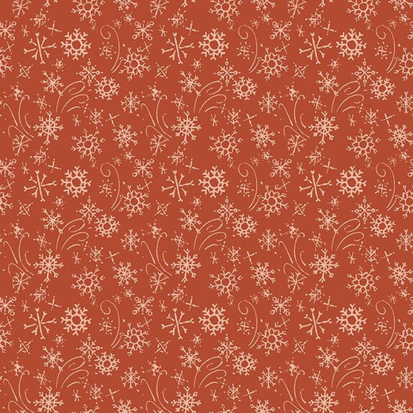 Santa's Tree Farm Snowflakes Rudolph Yardage