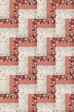 Rail Fence Quit Kit - Santa's Tree Farm Prints Reds 32" x 48" - Makes 24 Blocks