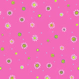 Pink Sunburst Dot Basics Geometric Yardage