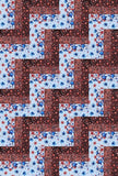 Rail Fence Quit Kit - Stars & Stripes Reds 32" x 48"