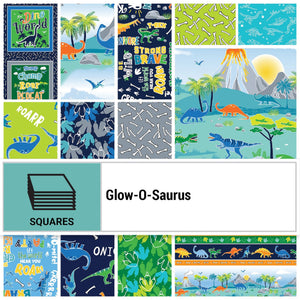 Glow-O-Saurus 10" Squares - 42 pcs