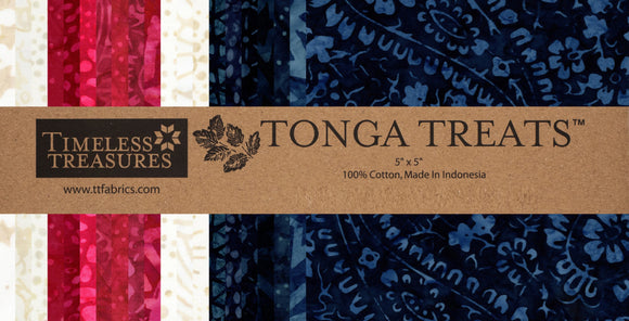 10in Squares Tonga Batik Liberty 42pcs