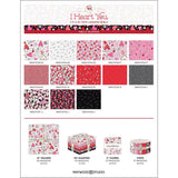 I Heart You 2.5" Strips Jelly Roll (40 pcs)