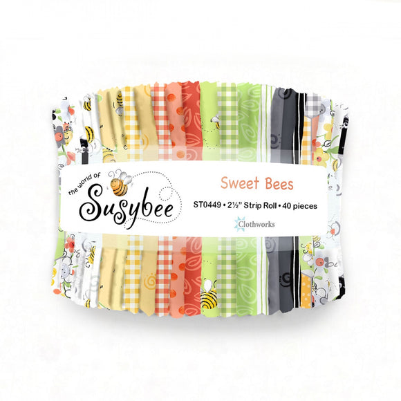Susybee Sweet Bees 2-1/2in Strips - 40pcs