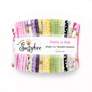 Susybee Pretty In Pink 2-1/2in Strips - 40pcs