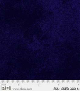 P&B Textiles Navy Suede Tonal
