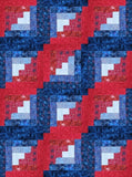 Stars & Stiches Log Cabin Block Kit - Makes a 42 x 56 Quilt Top