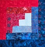 Stars & Stiches Log Cabin Block Kit - Makes a 42 x 56 Quilt Top
