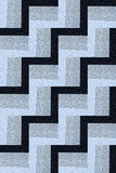 Rail Fence Quit Kit - Assorted Black/White Prints - Makes a 32" x 48" Quilt Top Ony