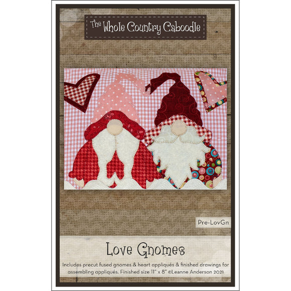 Love Gnomes Applique Pillow Cover Set