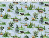 Back Country Digital Scenic Toile - Light Denim