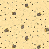 Winnie the Pooh Bees Sunshine Yardage