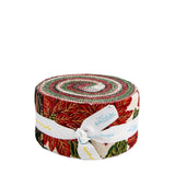 Poinsettias at Christmas 2.5" Rolie Polie 40pcs