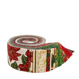 Poinsettias at Christmas 2.5" Rolie Polie 40pcs