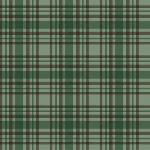 Lets Get Lost in the Woods Plaid Green
