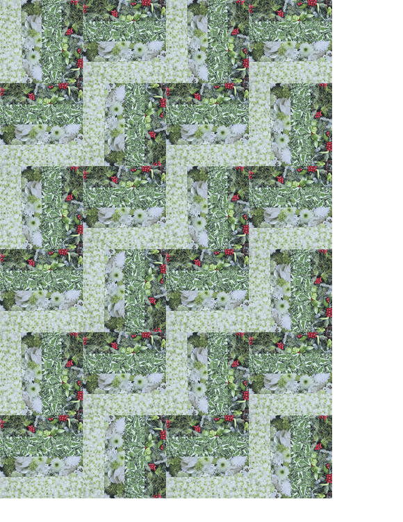 Rail Fence Quit Kit - Hand Picked Christmas 32