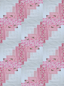 Hope In Bloom Log Cabin Block Kit - Makes a 42 x 56 Quilt Top