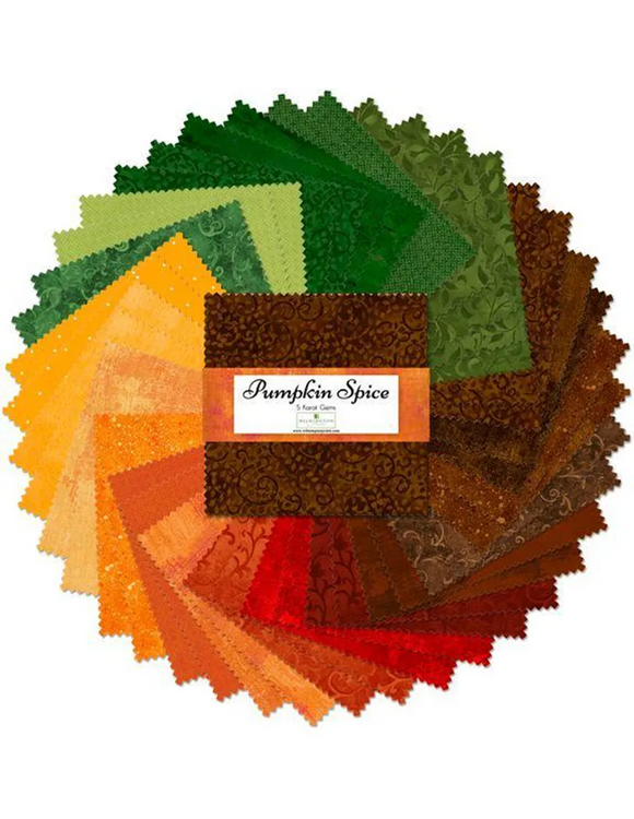 Wilmington Prints Pumpkin Spice 2-1/2in Strips 42pcs