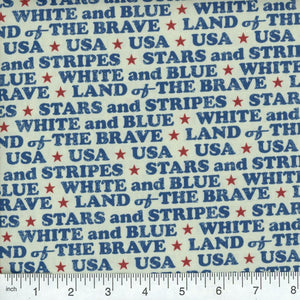 Home of the Brave Ivory Yardage