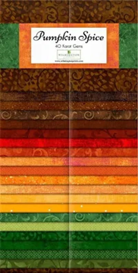 Wilmington Prints Pumpkin Spice 2-1/2in Strips 42pcs
