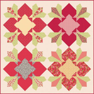 Maywood Studio I Like Big  BloomsQuilt Kit - Makes a 64" x 64" Quilt Top