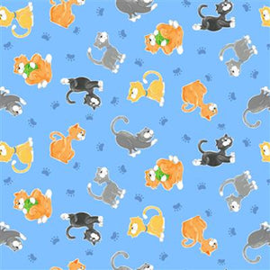 Kitty the Cat Kittens Sky Blue