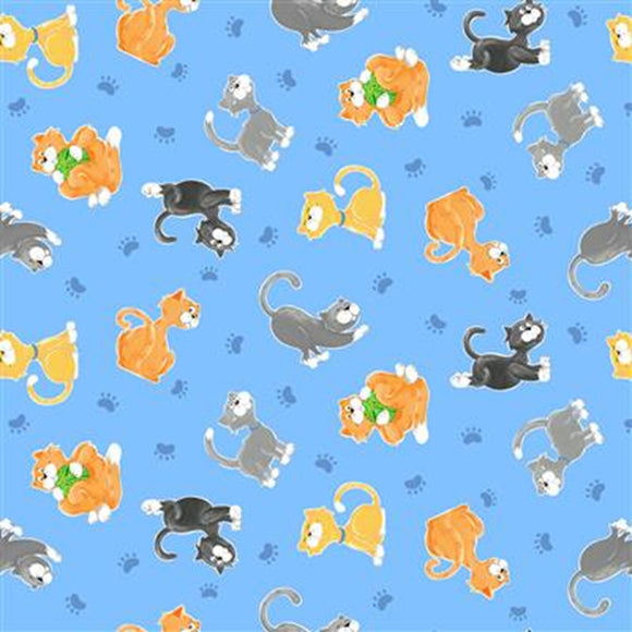 Kitty the Cat Kittens Sky Blue