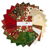 Poinsettias at Christmas 10" Stacker 42pcs