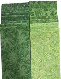 2.5 Inch Jelly Roll Strips Assorted Green Prints 20 pcs - Hand Cut Revised April 2026