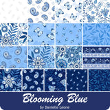 Wilmington Prints 5in Squares Blooming Blue, 42pcs