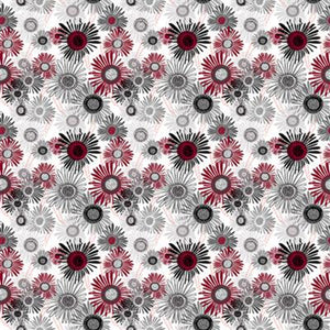 Merlot Digital Crazy Daisies Multi Color