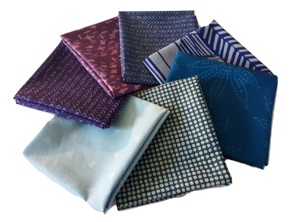 Hoffman Gemstones Blues/Purples - Fuller Fabrics