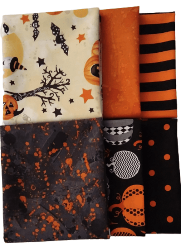 Halloweern Fat Quarter Bundle 6 Pcs - Fuller Fabrics