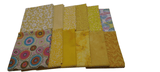 Fat Quarter Bundle Assorted Yellow Prints, 12pcs - Fuller Fabrics
