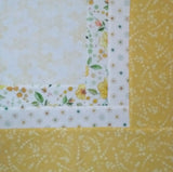 Corner Cabin Quilt Kit-36" x 48" Quilt Top Botanical Nectar Fabrics - Hand Cut by Fuller Fabrics